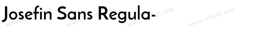 Josefin Sans Regula字体转换